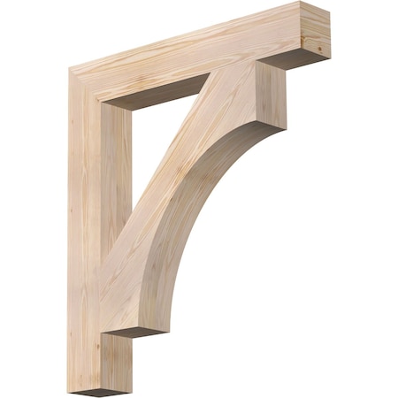 Ekena Millwork Westlake Block Smooth Bracket, Douglas Fir, 5 1/2"W x 36"D x 40"H BKT06X36X40WTL05SDF